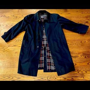 Vintage Men’s Navy Burberry Coat